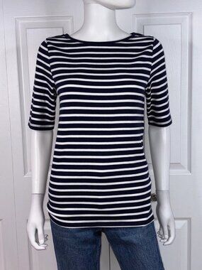 GAP women's striped t-shirt large NEW